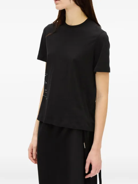 Ann Demeulemeester Fanie slogan-print cotton T-shirt Black B0014236FA206