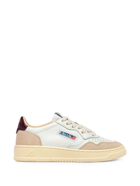 Autry Medalist panelled leather sneakers Neutrals AULM