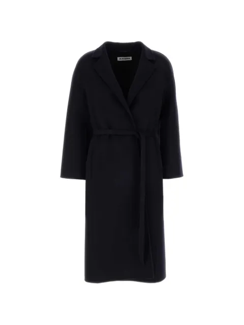 Jil Sander belted wool coat Blue J02AA0199J40035