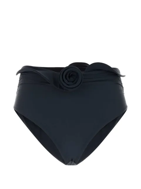 Magda Butrym rosette-detail ruched bikini bottom Blue 827526