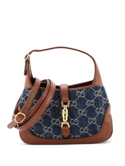 Gucci Pre-Owned Jackie 1961 Hobo GG Denim Mini crossbody bag Blue Y9BPA70VL2D34TU3