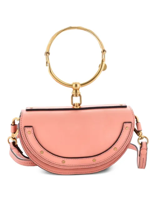 Chloé Pre-Owned Nile Leather Mini crossbody bag Pink QF0GXLLP1VG08T65