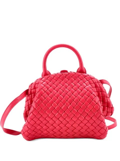 Bottega Veneta Pre-Owned Padded Handle Tote Intrecciato Nappa Mini satchel Pink NPUGGTTFYQRRVWHN