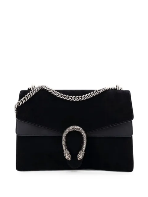 Gucci Pre-Owned Dionysus Bag Suede Medium shoulder bag Black LS8HE71ZU8R7IUR9