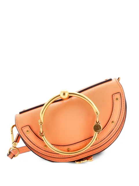 Chloé Pre-Owned Nile Leather Mini crossbody bag Orange 242956CLPSYCAZYZ