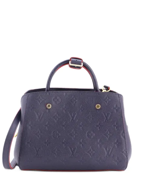 Louis Vuitton Pre-Owned Montaigne Handbag Monogram Empreinte Leather BB satchel Blue IH76UZVFR26B64QA