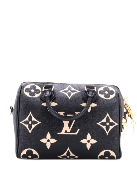 Louis Vuitton Pre-Owned Speedy Bandouliere Bag Bicolor Monogram Empreinte Giant 25 handbag Black H789DVTZS9L9DMV4