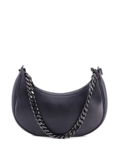 Celine Pre-Owned Ava Chain Bag Leather Medium hobo bag Black G2IX1KRFLXYL7X8Q