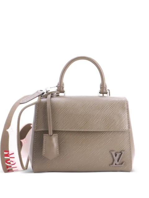 Louis Vuitton Pre-Owned Cluny Top Handle Bag Epi Leather Mini satchel Green XWEFBOEBXNUC6WGK