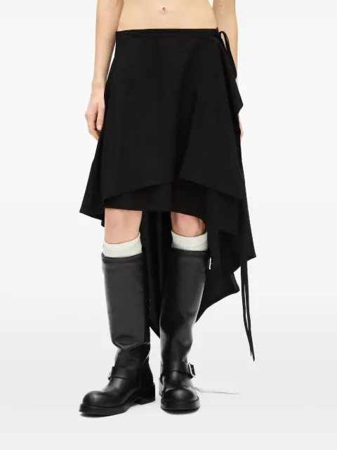 Ann Demeulemeester layered asymmetric skirt Black B0014297FA558