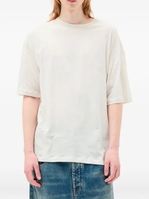 Ann Demeulemeester Dieter slogan-print cotton T-shirt White B0014220FA206003