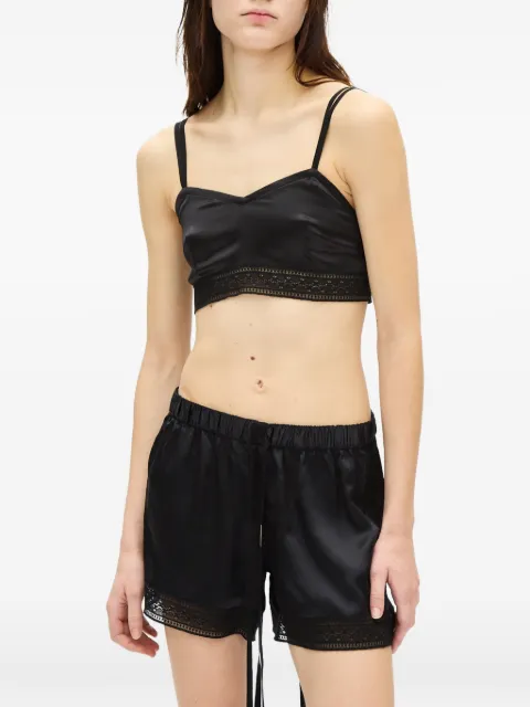 Ann Demeulemeester Xaja lace-trim bralette Black B0014420FA134