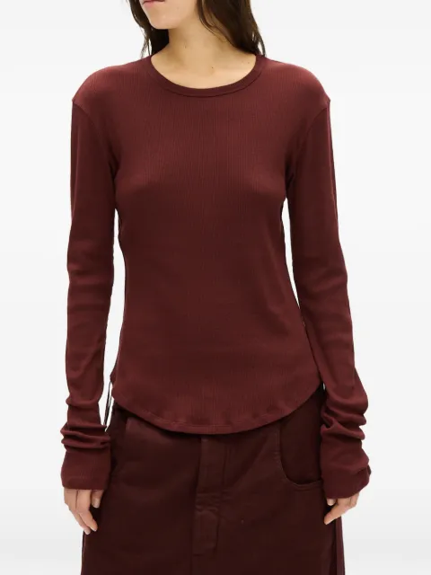 Ann Demeulemeester Dot Wrinkled T-shirt Brown B0014242FA659