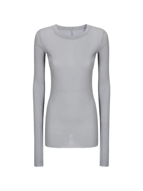 Rick Owens Rib LS T long-sleeve T-shirt Grey RP02F5202