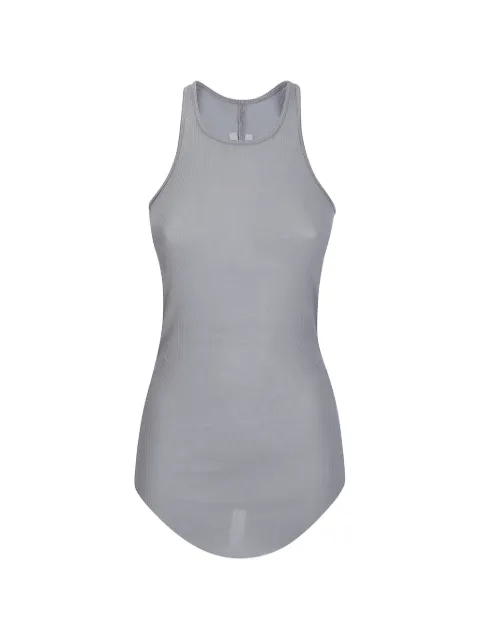 Rick Owens basic ribbed-knit tank top Grey RP02F5101