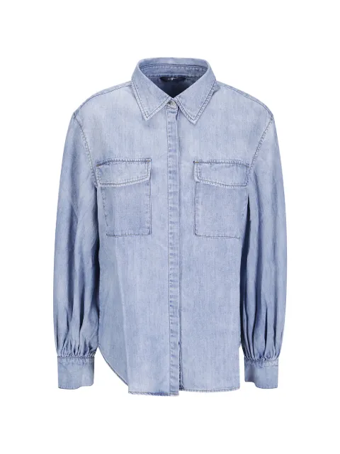 7 For All Mankind chambray patch-pocket shirt Blue 7NN80G51