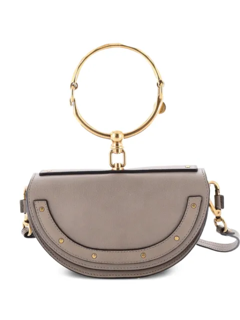 Chloé Pre-Owned Nile Leather Mini crossbody bag Neutrals 4BUD0AIX1XKM0VKX