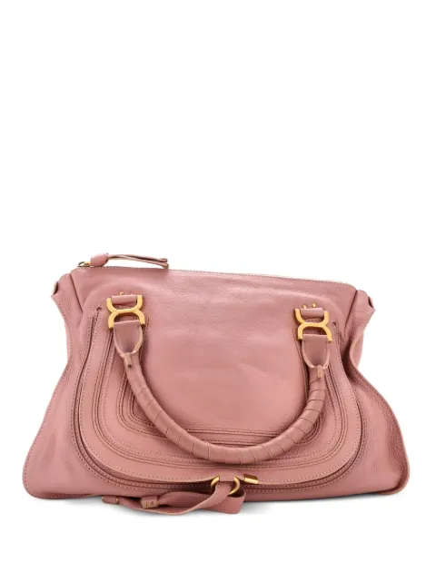 Chloé Pre-Owned Marcie Leather Large shoulder bag Pink XBS88C5PD04XSY4F