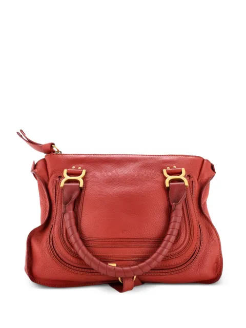 Chloé Pre-Owned Marcie Leather Medium shoulder bag Red 1T8CX3Q6U498XEFH