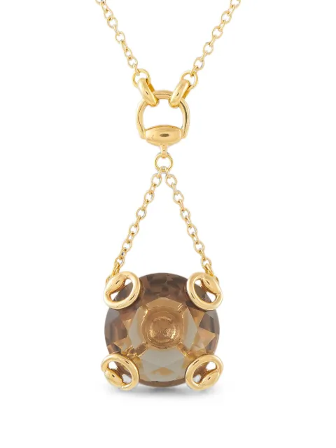 Gucci Pre-Owned Horsebit smoky-quartz necklace Gold GU24060526