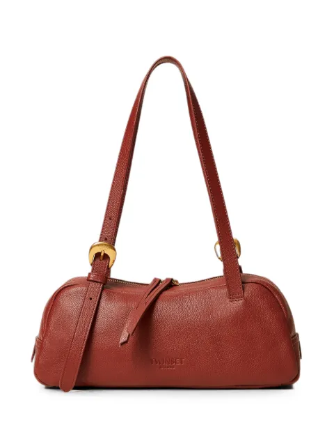 TWINSET adjustable leather bowler bag Brown 262TB7193