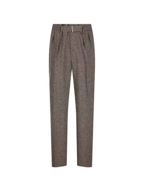 Tagliatore pleated belted trousers Brown PNEVIL24TGT150055M10771348