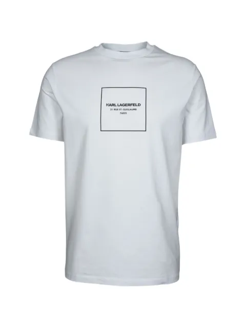 Karl Lagerfeld logo-print T-shirt White 755033563221