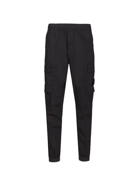 Stone Island logo-patch cargo pants Black L2S153100064