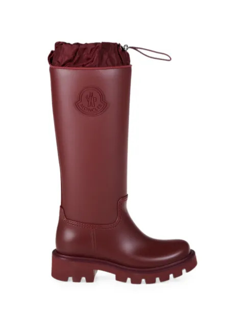 Moncler logo-patch drawstring boots Red L209B4G00180M4522