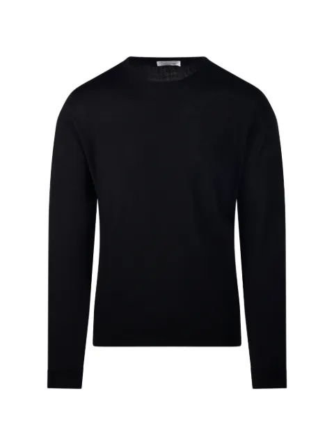 Roberto Collina crew-neck long-sleeve sweater Black 263MYB01001