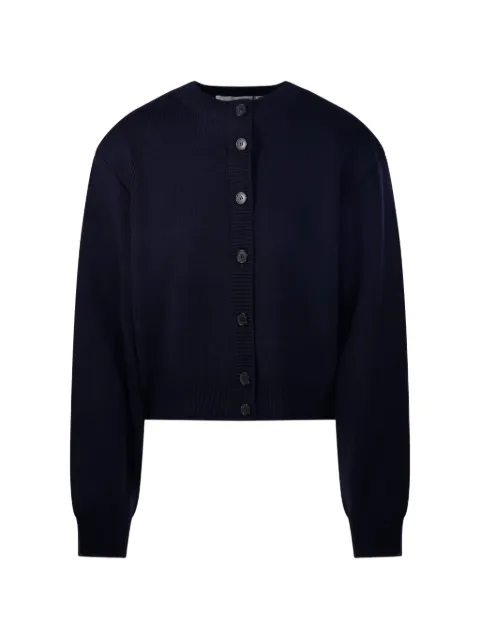 Róhe button-fastening ribbed cardigan Blue 82023339