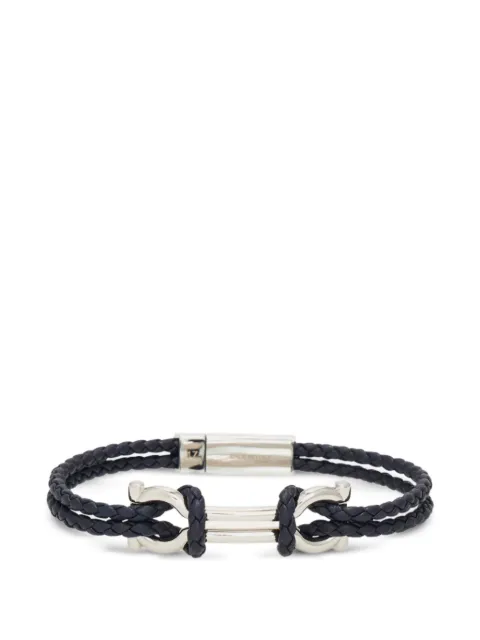 Ferragamo Gancini braided bracelet Silver 796087