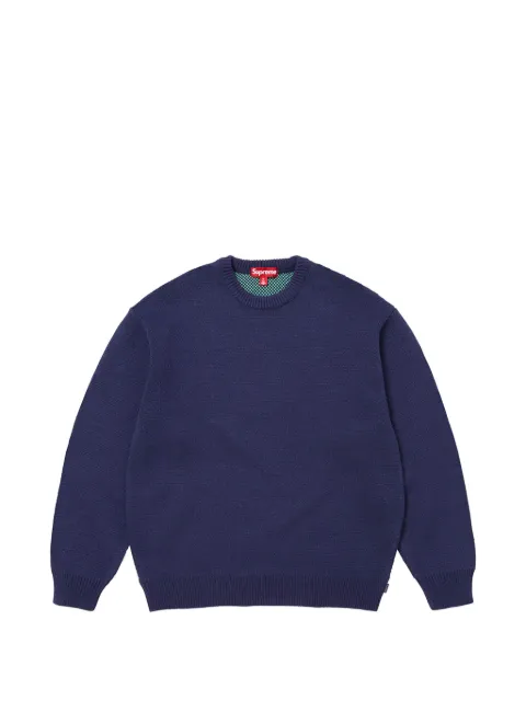 Supreme x Spitfire® intarsia-knit sweater Blue SU27894