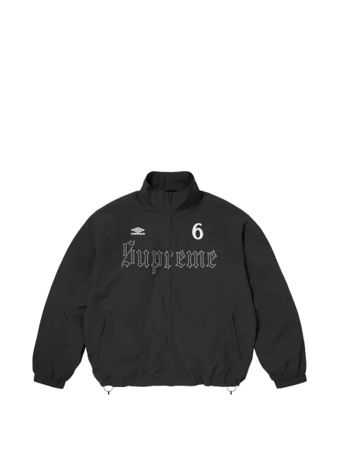 Supreme x Umbro® rhinestone-embellished jacket Black SU27875