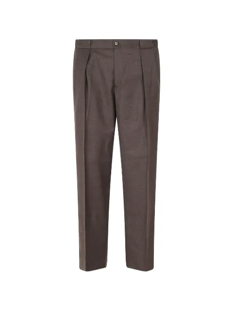 Briglia 1949 Portobello pleated trousers Brown PORTOBELLOS400120099