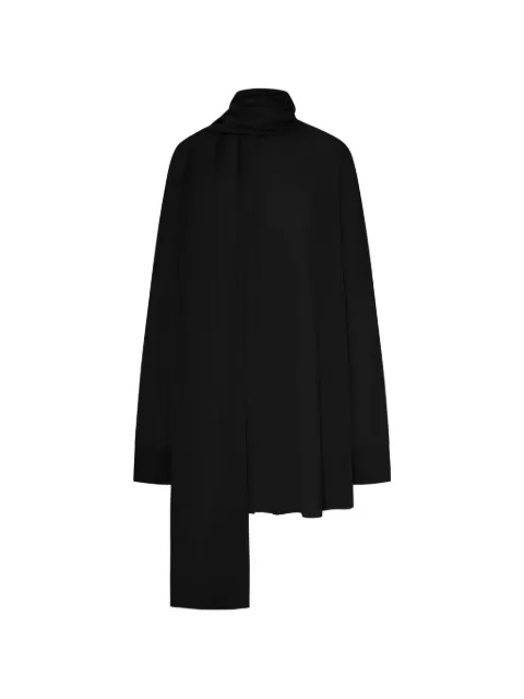 TOTEME draped-scarf blouse Black 263WRT0760FB0670