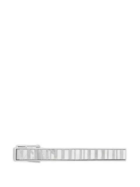 Paul Smith mother-of-pearl striped tie clip Silver M1ATPINTMOPS