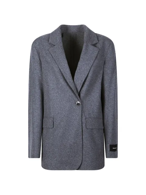 PINKO single-breasted notched-lapels jacket Grey 107445A3JF