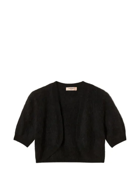 TWINSET brushed wool-blend shrug Black 262TT3022
