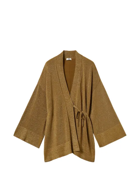 TWINSET kimono-style cardigan with lurex Gold 262LI3RAA
