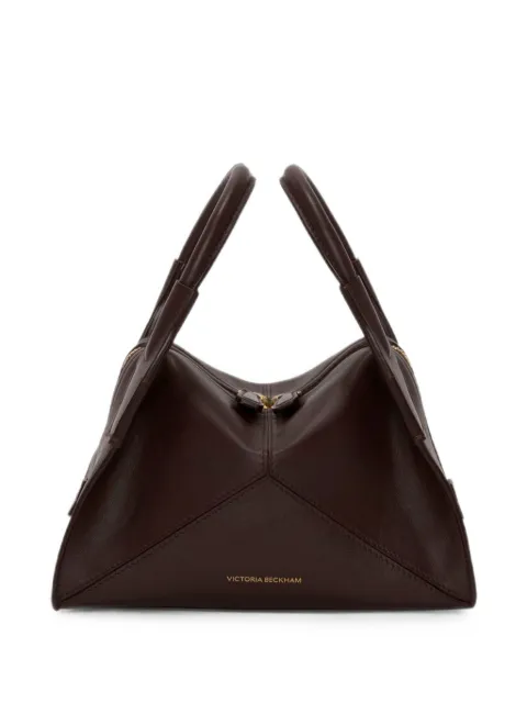 Victoria Beckham Mini Plié leather tote bag Red B326AAC007563A3040