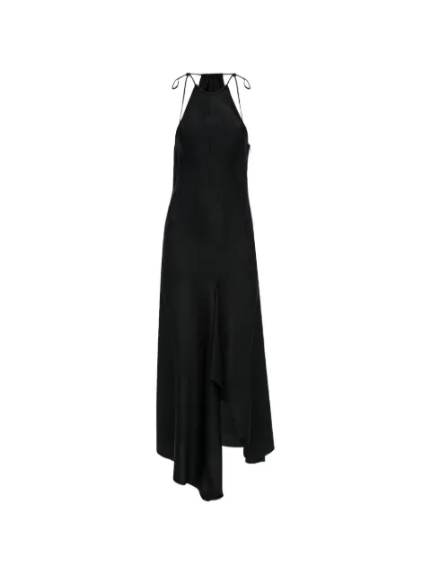Victoria Beckham halter-neck asymmetric-hem midi dress Black 1326WDR007379C