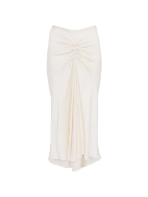 Victoria Beckham Bela asymmetric midi skirt Neutrals 1126WSK006985A