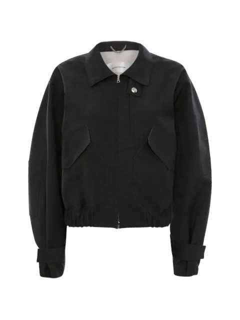 Victoria Beckham x zip-up bomber jacket Grey ROP6928
