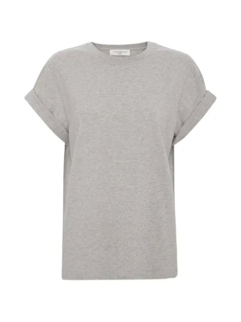 Victoria Beckham Tilly rolled-sleeve T-shirt Grey 1226JTS007471A