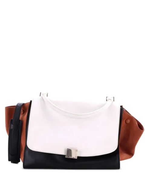 Celine Pre-Owned Tricolor Trapeze Bag Leather Medium satchel Multicolour 6KK1KO2WSFFR3NO8