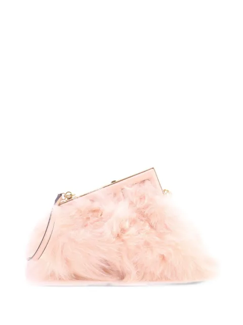 Fendi Pre-Owned First Bag Fur Small shoulder bag Pink Q73TNA7OA5EOD7GE