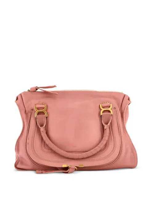 Chloé Pre-Owned Marcie Leather Large shoulder bag Pink OQCIBDQCGC23I65E