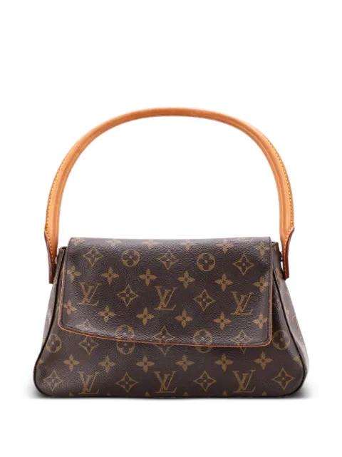 Louis Vuitton Pre-Owned Looping Handbag Monogram Canvas Mini satchel Brown 3PFXNY9BLR7G6O3I