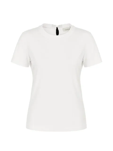 Lanvin grosgrain bow-detail T-shirt White RWTS0024J040H25